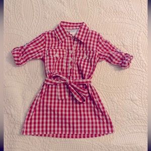 ⭐️ 🐟 PRODOH Kids - Red Gingham Dress - ( Size 12 months )